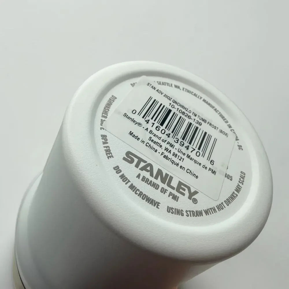 Stanley Quencher H2.0 FlowState Tumbler 20 oz White NWT - Picture 4 of 5
